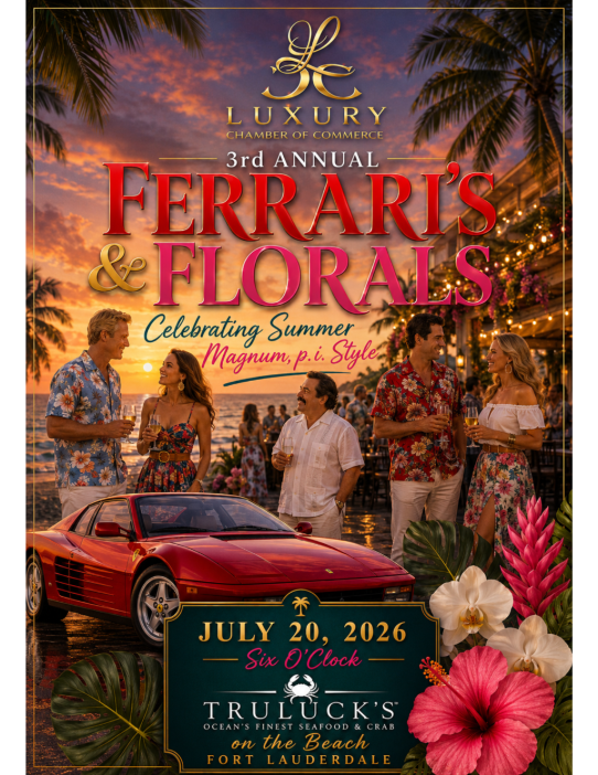 Ferrari's and Florals Event Truluck's Fort Lauderdale