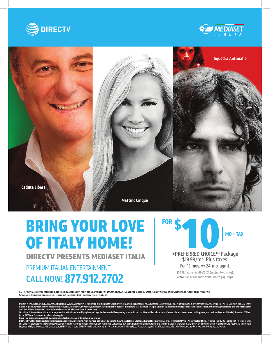 Italian TV Package Naples, FL from Direct TV.  www.floridaitalian.com Mondo Italiano Magazine