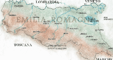 Emilia-Romagna Map Italia