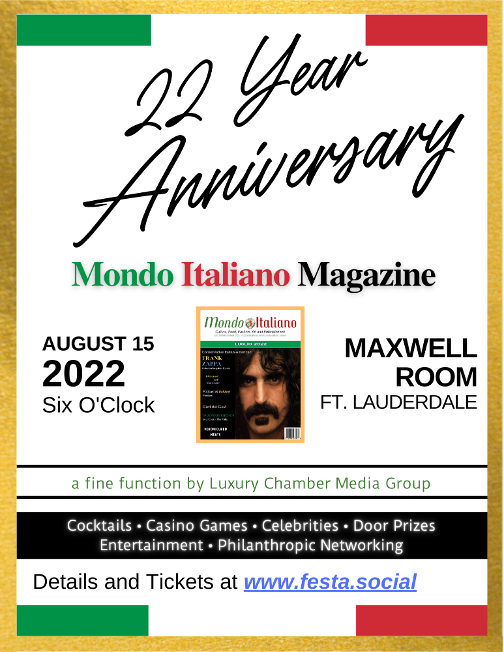 Mondo Italiano at the Maxwell Room in Fort Lauderdale, Florida