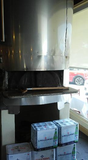 Wood Fired Pizza Oven and cases of San Pellegrino at Coco Pazzo Fort Lauderdale
