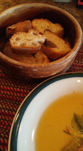 pane e olio stile pugliese di contadino