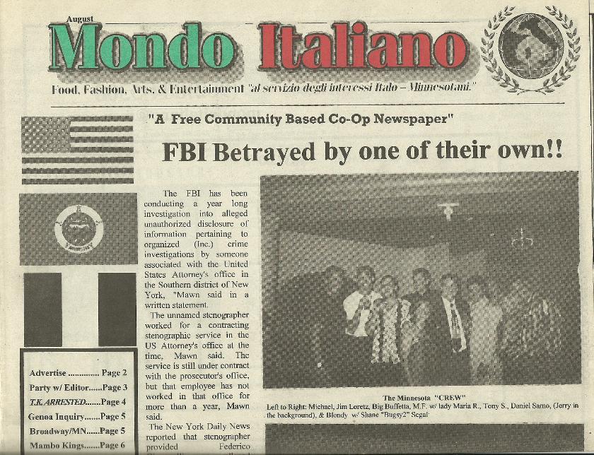 Mondo Italiano August 2001 - Two Guys from Italy and Club Ashe 2 with Daniel Sarno and Shane Segal + The Minnesota Crew
